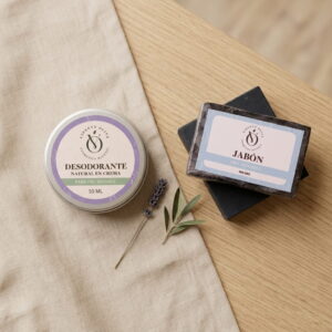 Kit Desodorante Crema Violett Olive Cosmetica Natural piel sensible