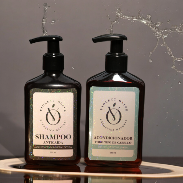 Kit anticaída básico Violett Olive Cosmética Natural Vegana y Orgánica
