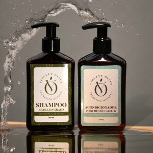 Kit anticaspa básico Violett Olive Cosmética Natural Vegana y Orgánica