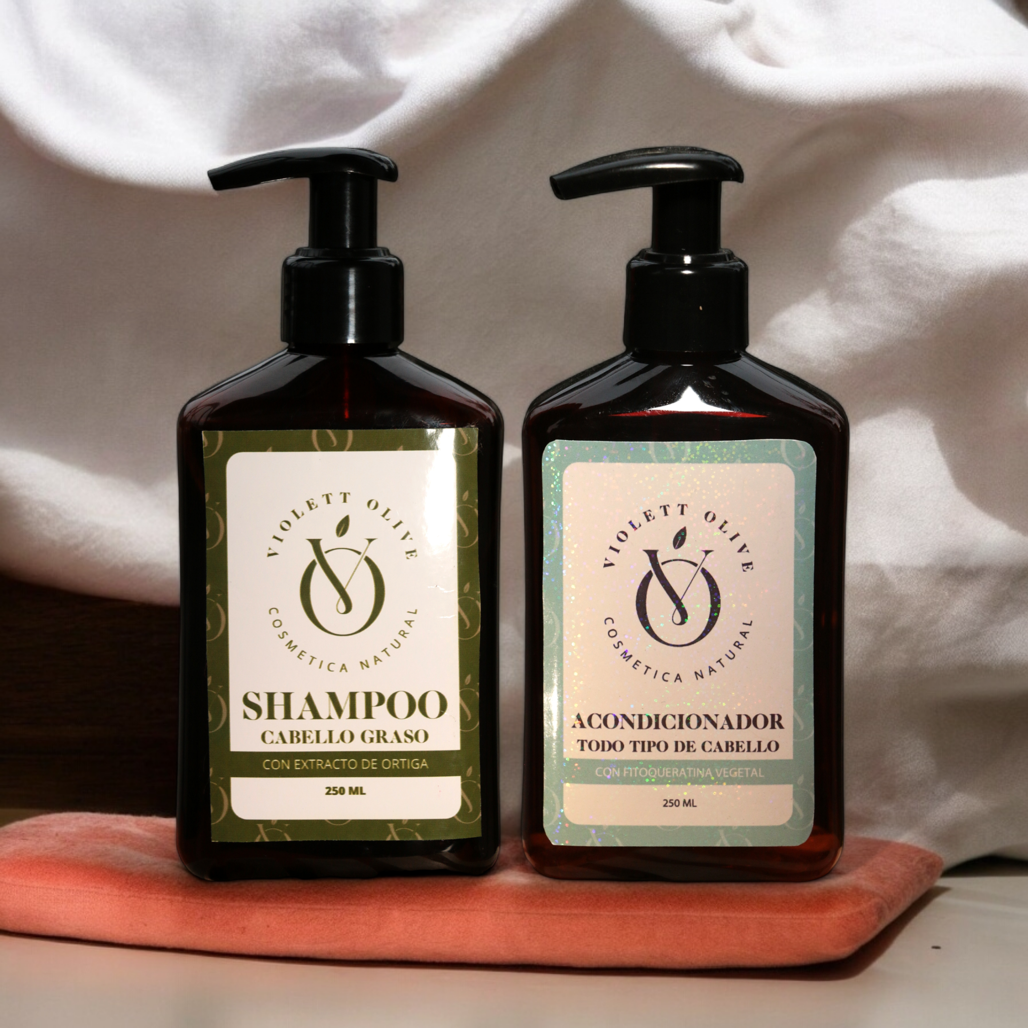 Kit botánico cabello graso Violett Olive Cosmética Natural Vegana y Orgánica