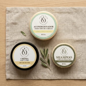 Rutina botánica bebe Violett Olive Cosmetica Natural piel sensible