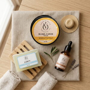 Rutina botánica rosácea Violett Olive Cosmetica Natural piel sensible
