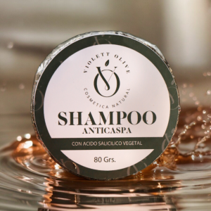 Shampoo Anticaspa En Barra Violett Olive Cosmética Natural Vegana y Orgánica