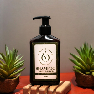 Shampoo Natural Cabello Graso Violett Olive Cosmética Natural Vegana y Orgánica