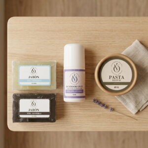 Kit Higiene Personal Violett Olive Cosmetica Natural piel sensible