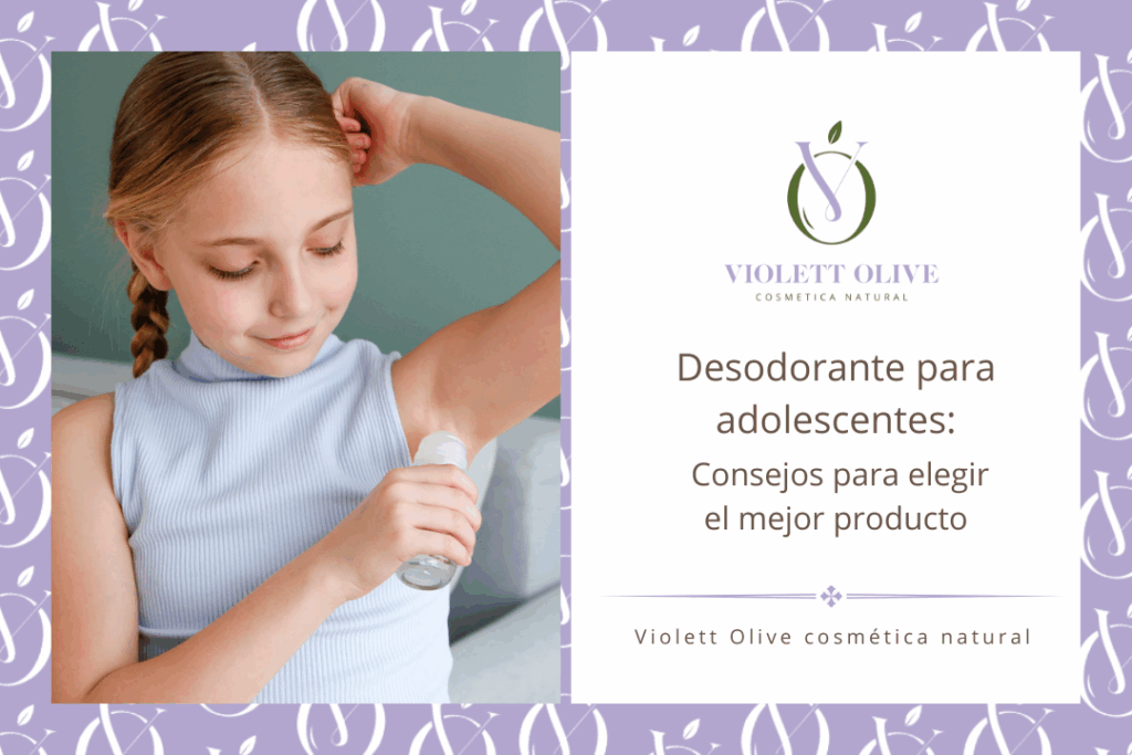 Desodorante para adolescentes Violett Olive cosmetica natural
