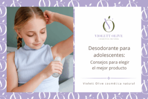Desodorante para adolescentes Violett Olive cosmetica natural