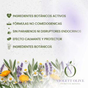 Jabón Natural Botánico VIOLETT OLIVE COSMETICA NATURAL PARA PIEL SENSIBLE