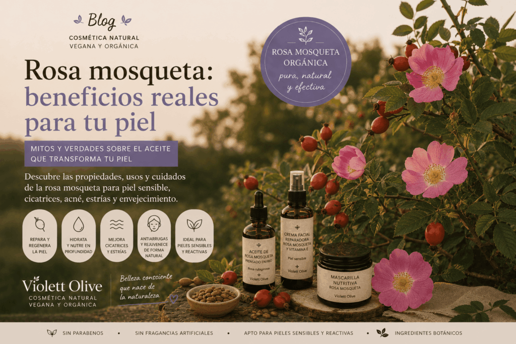 Rosa Mosqueta para la Piel Sensible cosmética natural