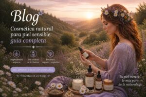 Cosmética natural piel sensible: guía completa para elegir sin irritar tu piel