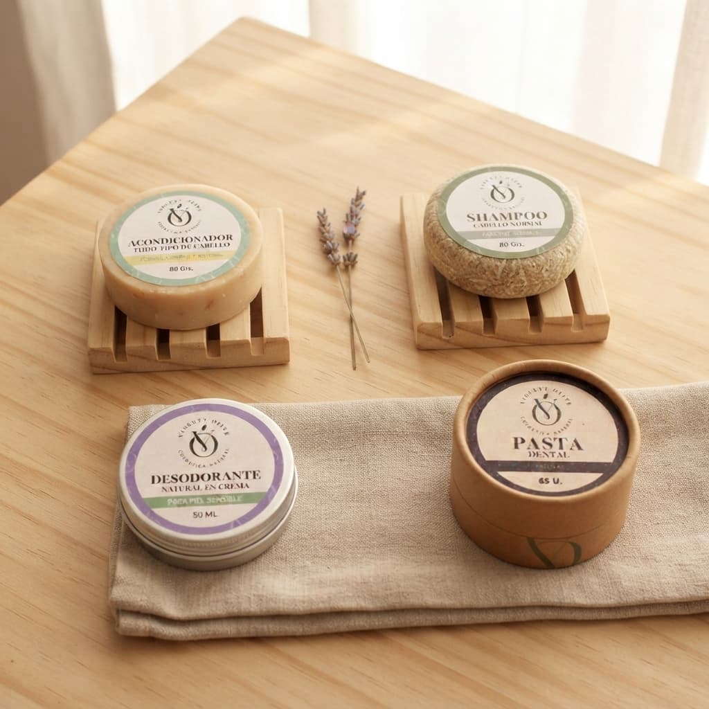 Rutina Zero Waste Violett Olive Cosmetica Natural piel sensible
