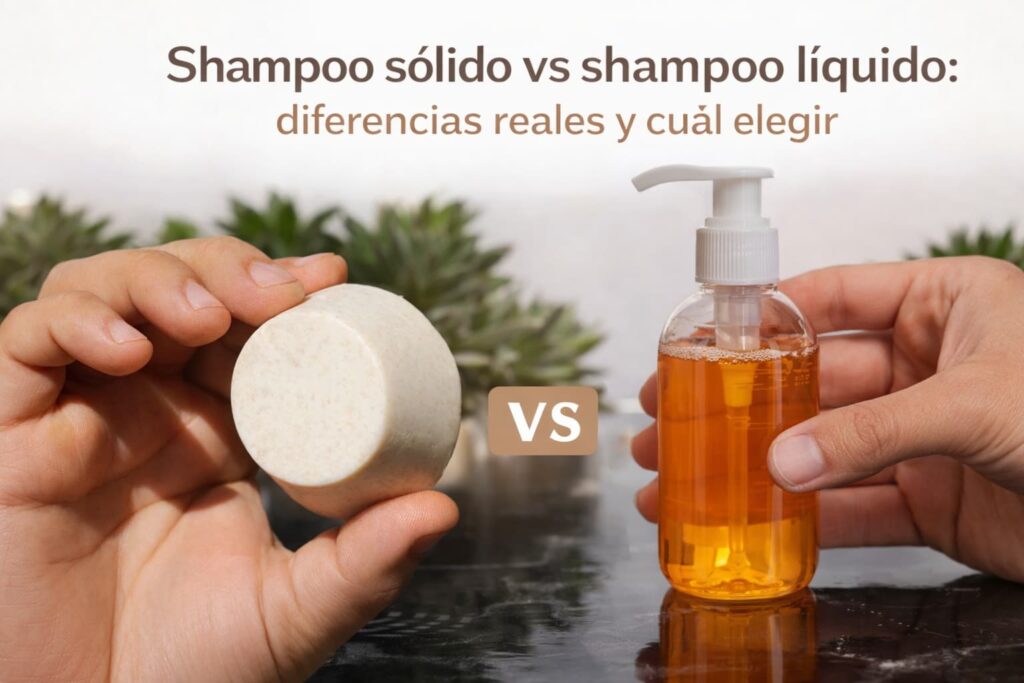 Blog Violett Olive cosmética natural Shampoo sólido vs shampoo líquido