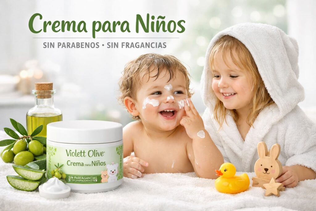 Cosmética natural niños Blog Crema sin Parabenos ni Fragancias para Niños: Cuidado Seguro para Pieles Sensibles cosmetica natural