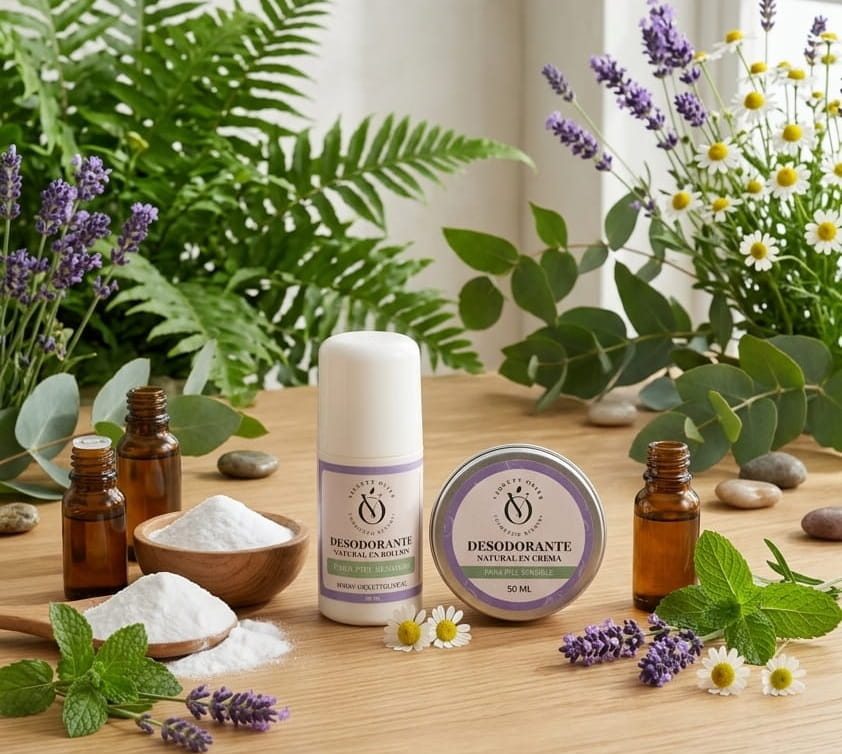 Desodorantes naturales Violett Olive para piel sensible