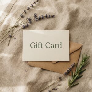 Gift Card Violett Olive cosmetica natural piel sensible