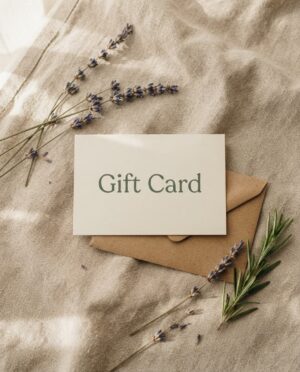 Gift Card Violett Olive cosmetica natural piel sensible