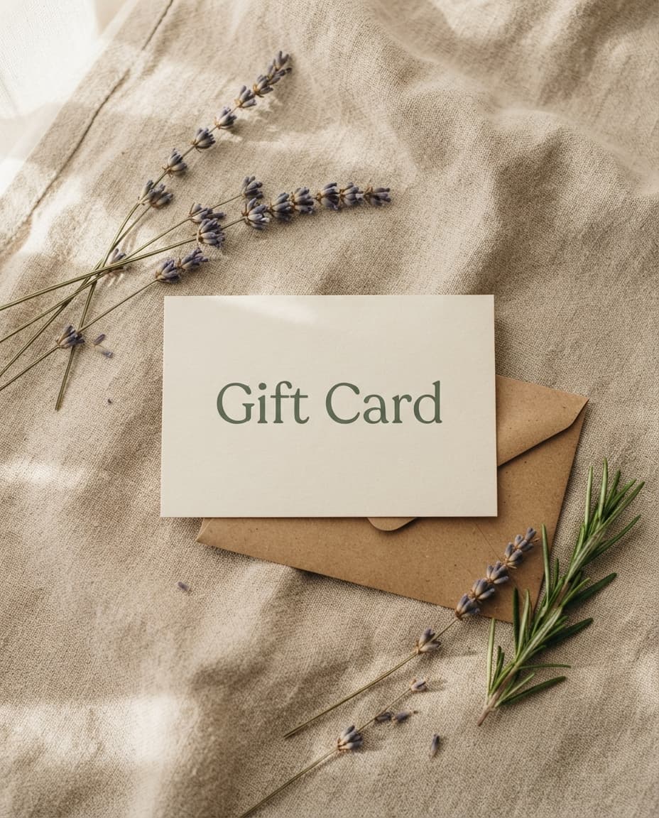 Gift Card Violett Olive cosmetica natural piel sensible