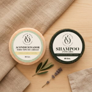 Kit Anticaida Solido Violett Olive Cosmetica Natural piel sensible