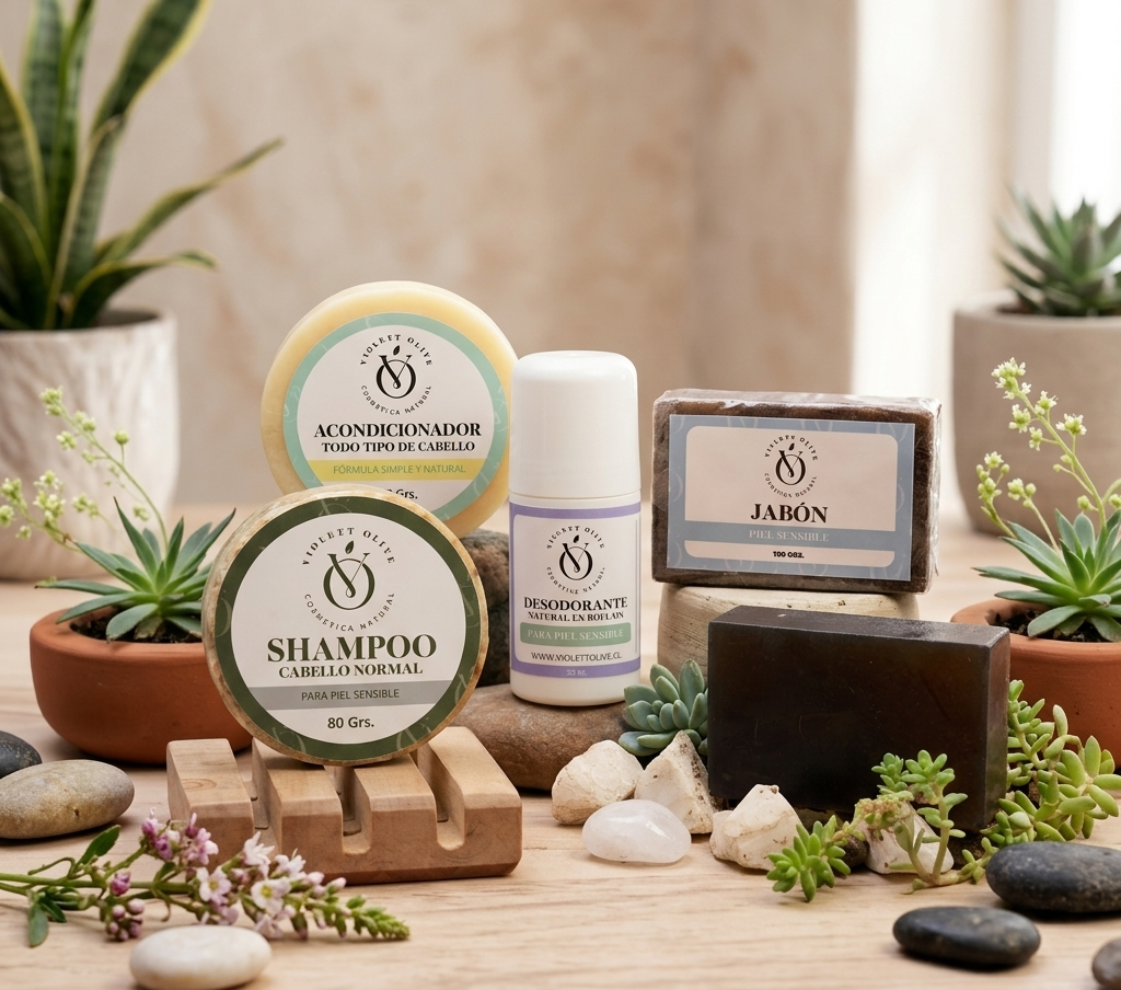 Kit Esencial Piel Sensible Violett Olive cosmetica natural