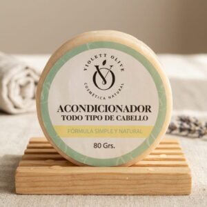 acondicionador natural barra Violett Olive Cosmetica Natural piel sensible