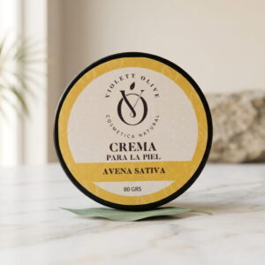 crema avena sativa Violett Olive Cosmetica Natural piel sensible