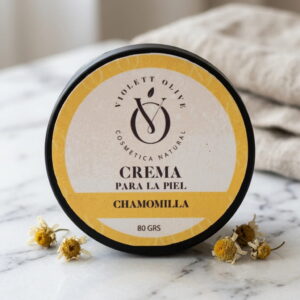 crema manzanilla Violett Olive Cosmetica Natural piel sensible