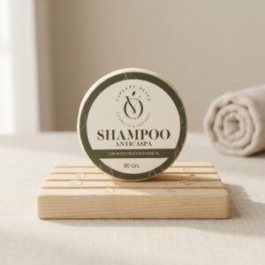 shampoo anticaspa barra Violett Olive Cosmetica Natural piel sensible