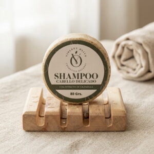 shampoo cabello delicado barra Violett Olive Cosmetica Natural piel sensible