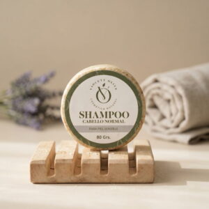 shampoo cabello normal natural barra Violett Olive Cosmetica Natural piel sensible