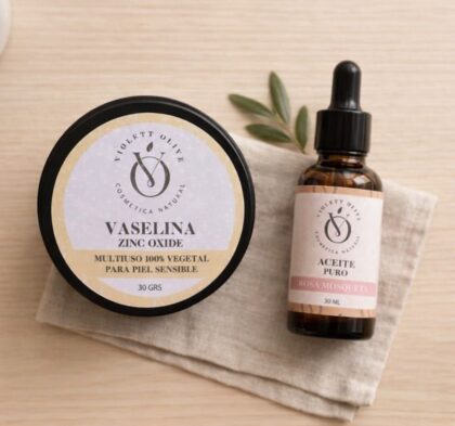 Dúo Corporal Reparador Violett Olive cosmetica natural