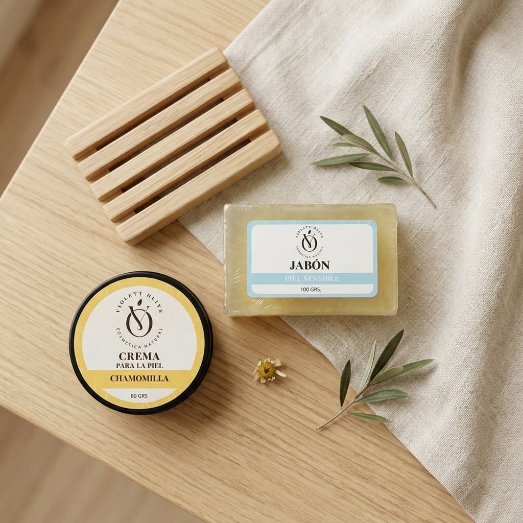 Kit Piel Sensible Violett Olive cosmética natural 2