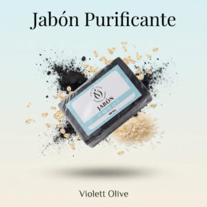 jabon purificante violett olive cosmetica natrural