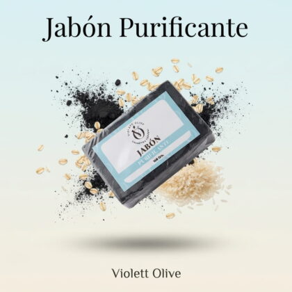 jabon purificante violett olive cosmetica natrural